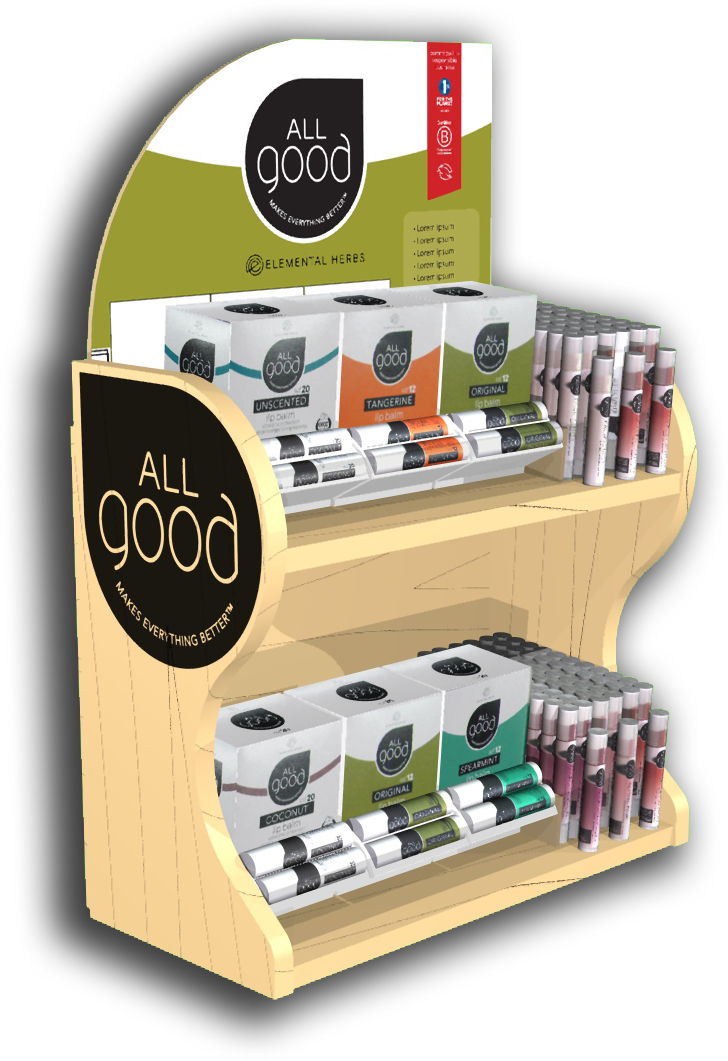 Displaying Products on the Counter