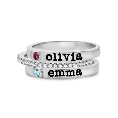 Stackable Birthstone Rings Online