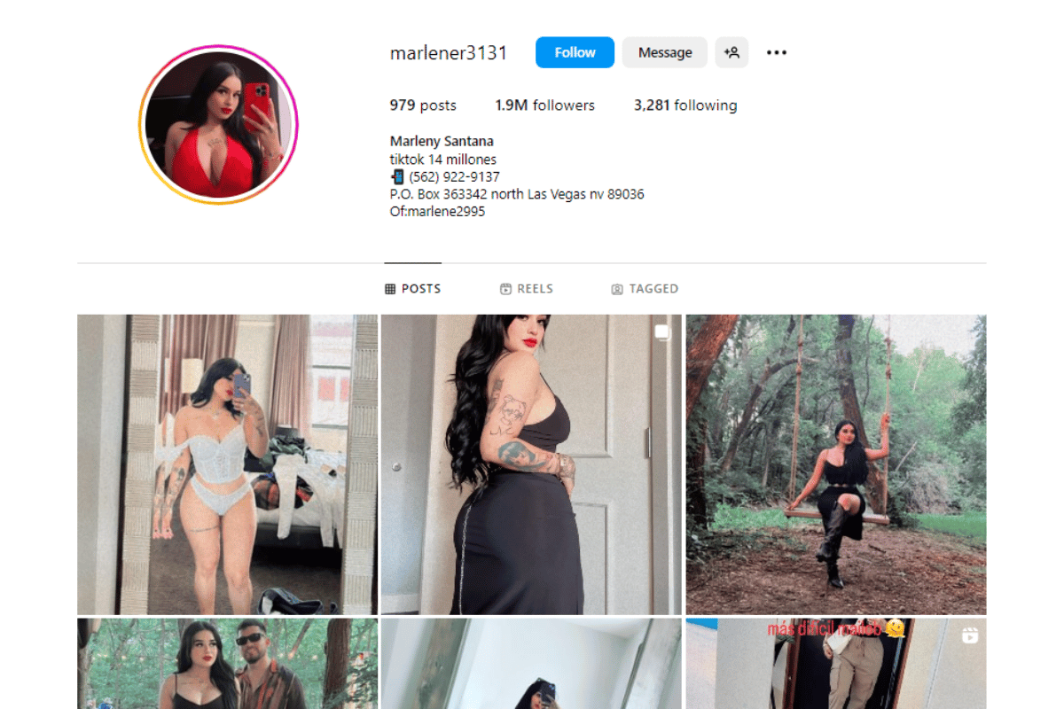 Marlene Santana's Social Media Presence