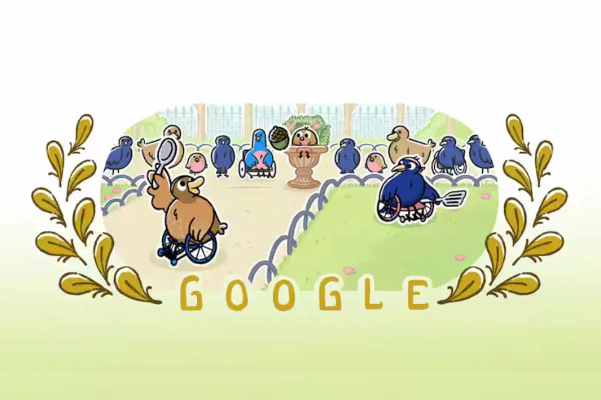 google doodle Paralympics Wheelchair Tennis